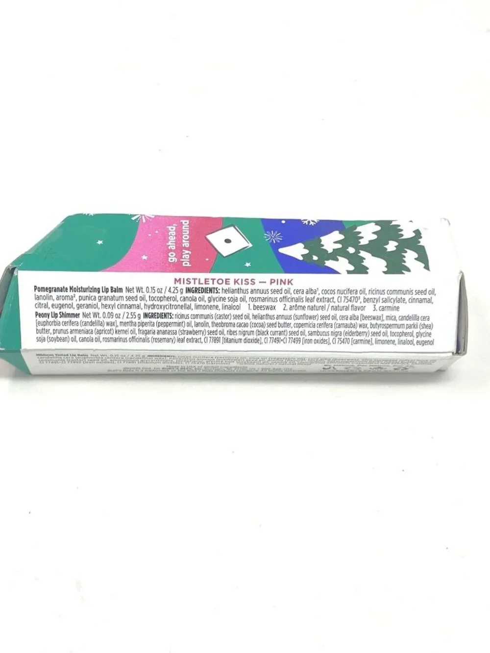 Burt's Bees Holiday Limited Edition Mistletoe Kiss Lip Balm Gift Set 3pc